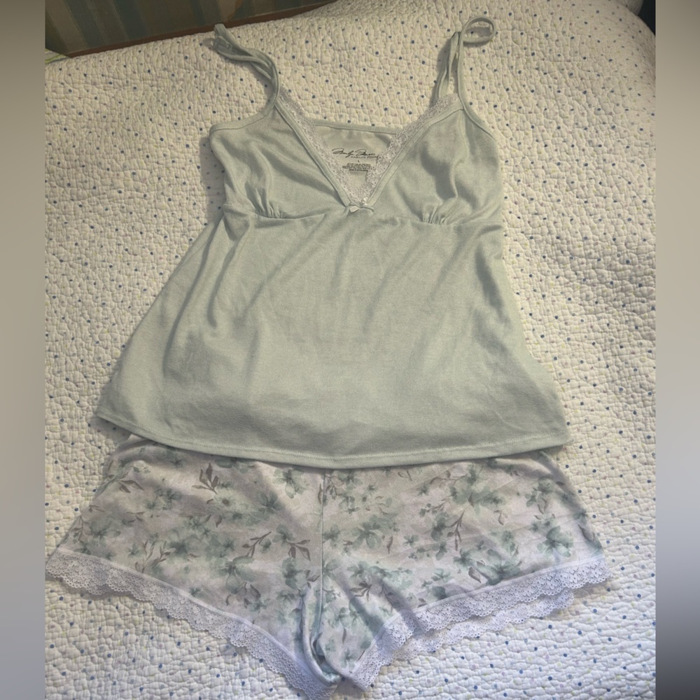 Marilyn Monroe Light Green Pajama Set-3 piece set.